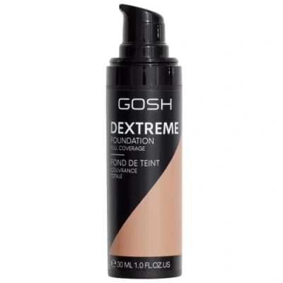 Image de GOSH Dextreme Fond de teint Full Coverage 30 ml I Maquillage liquide hydratant pour un impeccable végétalien à fort pouvoir couvrant Couvre les boutons et cernes (004 naturel)