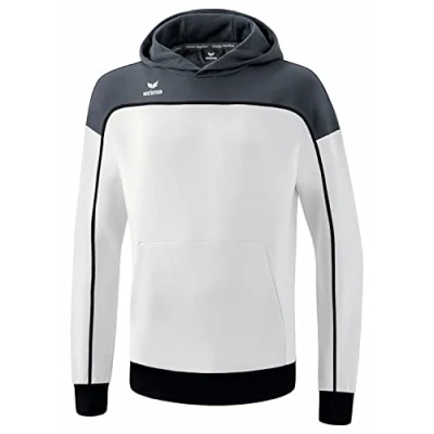Image de Erima „Change by Sweat à Capuche, Blanc/Slate Grey/Noir, 128 Mixte Enfant