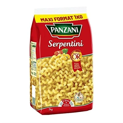 Image de PANZANI Pâtes Fantaisies Serpentini 1Kg Lot De 4 Vendu Par