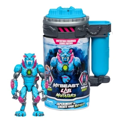 Image de MrBeast Lab Mutators. Mène une expérience et libère Iconic Panther MrBeast. Collectionne l’Iconic Panther, la Stealth Metallic