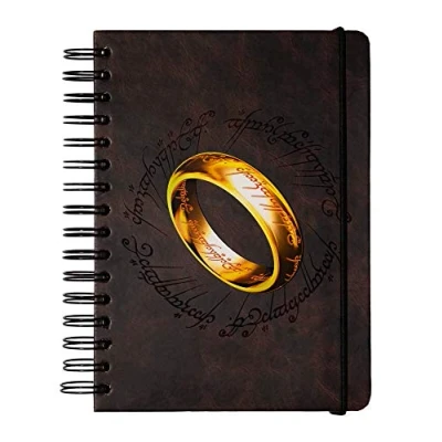 Image de Grupo Erik CTFBA50024 Bullet Journal Pointillé Le Seigneur des Anneaux Carnet de Notes A5 Notebook Agenda Spirale