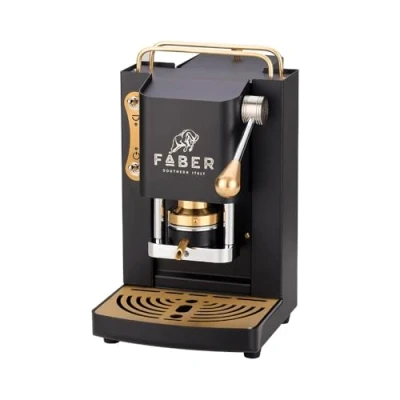 Image de Faber Pro Deluxe Mini MAT BLACK + 50 dosettes AURA Caffè