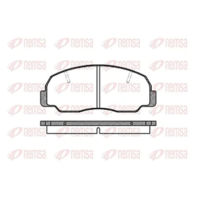 Image de REMSA 0178.10 Jeu de plaquettes frein Essieu avant DAIHATSU: Rocky SUV Cabriolet, Feroza Soft Top, SUV, BERTONE: Freeclimber 2
