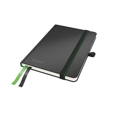Image de Leitz, Cahier couverture rigide A6, quadrillé, 160 pages 100g/m², Leitz Complete, Noir, 44790095