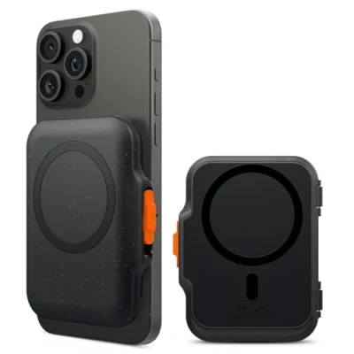 Image de Spigen TinTap MagFit+ Porte Cartes Magnétique Conçu pour Magsafe Compatible avec Les modèles iPhone 16/15/14/13/12 Wallet Noir