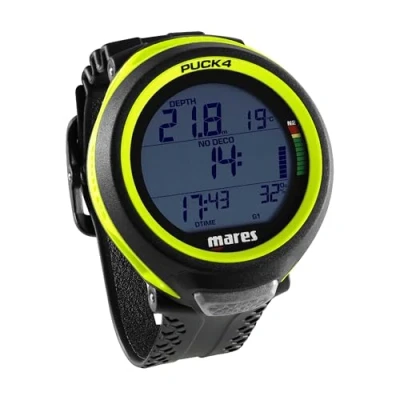 Image de Mares Dive Computer Puck 4 (Black Yellow Fluo)