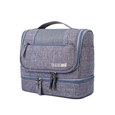 Image de FANDARE Trousse de Toilette FemmeTrousses à Maquillage Sac Cosmétique Homme Vanity Voyage Nécessaire Beauté avec la séparation sèche et Humide Conception Gris