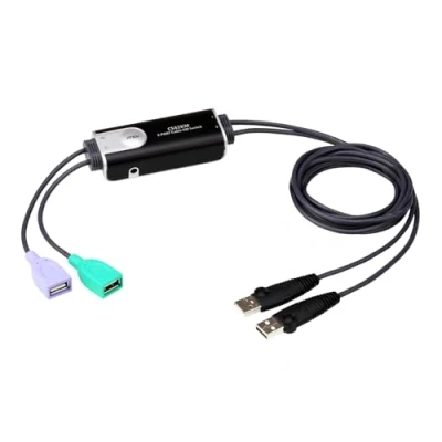 Image de ATEN CS62KM Switch Clavier/souris USB vers 2 ordinateurs