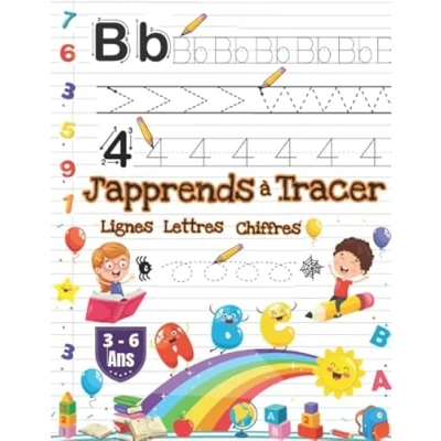 Image de J&#039;apprends à Tracer: Cahier d&#039;écriture moyenne et grande section, Apprendre tracer les lignes, lettres chiffres 3 6 ans.