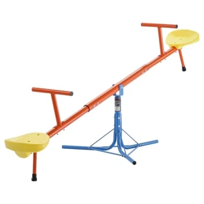 Image de VEVOR Balançoire à Bascule, Capacité de Charge 45,4 kg par Siège, avec Poignées Confortables, Pieds Support 3 Broches, Équipement Jeu Extérieur, Rotation 360, pour 2 Enfants Ans et Plus