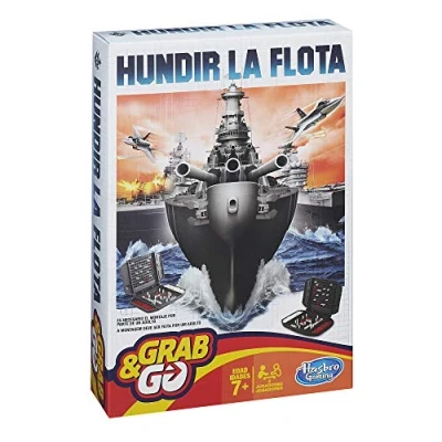 Image de Hasbro Gaming B09951750 Jeu de Voyage Bataille navale (Version espagnole) Version espagnole/Portugaise Multicolore