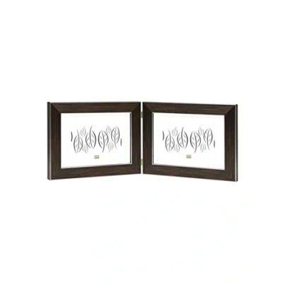 Image de Deknudt Frames S41VK3 H2H Cadre Photo Diptyque Horizontal Résine Brun 15 x 20 cm