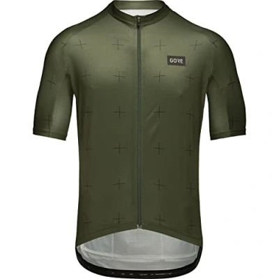 Image de GORE WEAR Maillot de Cycliste pour Hommes Daily, S, Vert foncé/Noir