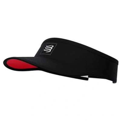 Image de COMPRESSPORT Mixte Visor, Noir / Rouge, Taille unique EU