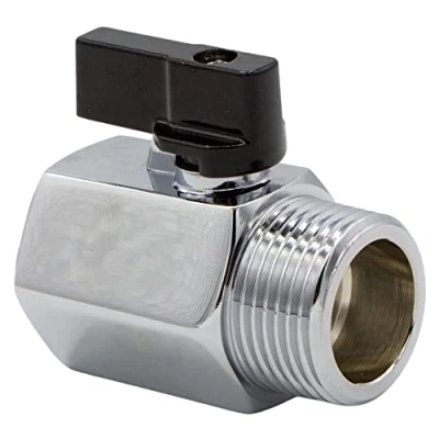 Image de VARIOSAN Mini rubinetto a sfera 14924, 1/4&quot; IG x AG, cromato