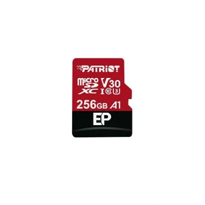 Image de Patriot Memory Carte Mémoire MicroSDXC EP Series A1 V30 256 Go jusqu&#039;á 90Mo/Sec PEF256GEP31MCX