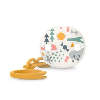 Image de Suavinex, Attache Tétine pour Bébés et Nouveau nés, Chaîne de Sucette avec Clip, Sucettes Chaînette, Accroche Tétine, né +0 Mois, Walk Jaune