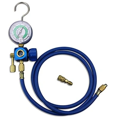 Image de BACOENG Tuyau De Charge Auto Climatisation Voiture Réfrigérant Adaptateur avec Guage R410a R32 R407c R134A