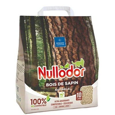 Image de Demavic Nullodor Bois de Sapin pour Chat 10 L 4,1 kg 1 Unité