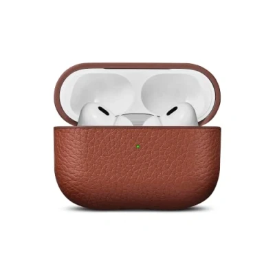 Image de Woolnut Étui en cuir pour AirPods Pro 2ème génération Marron cognac