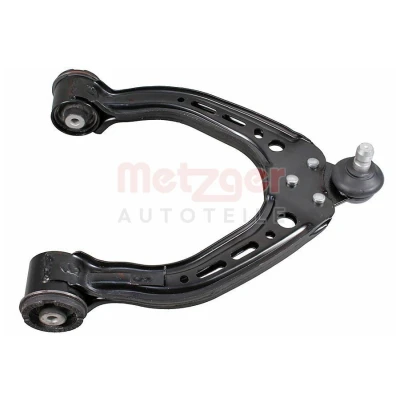 Image de METZGER 58151401 Bras de suspension avec support en caoutchouc, rotule Essieu avant gauche, supérieur barre oscillant transversal