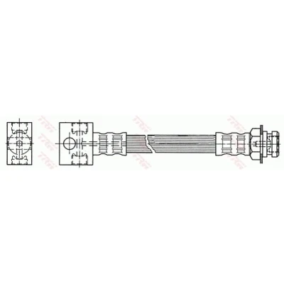 Image de TRW PHA389 Flexible De Frein 344 3/8 24 JEEP: Cherokee II, Grand I