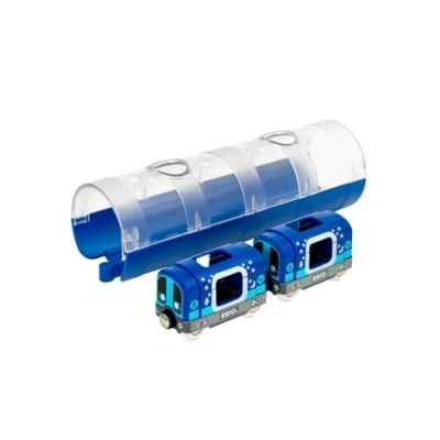 Image de BRIO World 33970 Metro et Tunnel Phosphorescents pour circuit de train en bois Système d&#039;attache aimantée Jouet garçons filles dès 3 ans