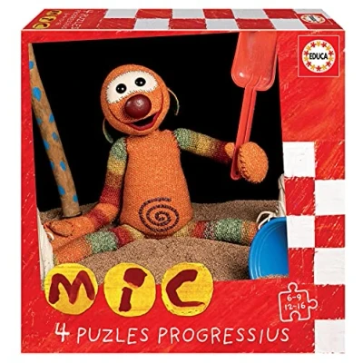 Image de Educa MIC Set de 4 Puzzles pour Enfants progressifs 6, 9, 12 et 16 pièces. +3 Ans (19104)