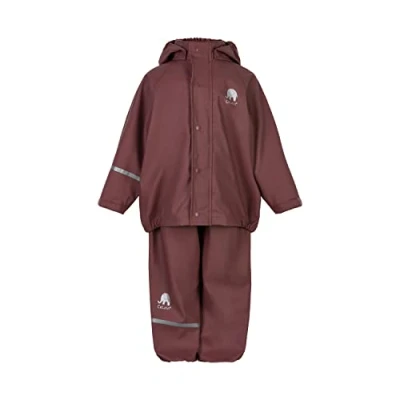 Image de Celavi Basic PU Rain Set Blouson de Pluie, Buckthorn Brown, 140 cm Mixte Enfant