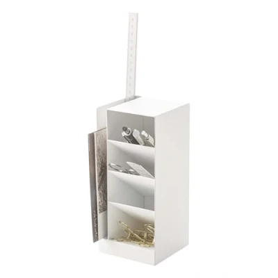 Image de Yamazaki 3319 TOWER Support de stylo, blanc, Acier, minimaliste, 9 x 20 c m