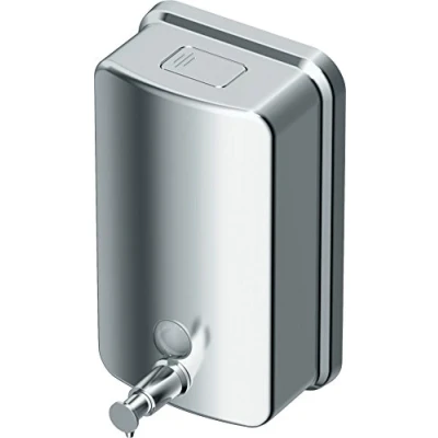 Image de Ideal Standard IOM Distributeur Savon Liquide Porte Mural Acier 1 L A9110MY Chrome
