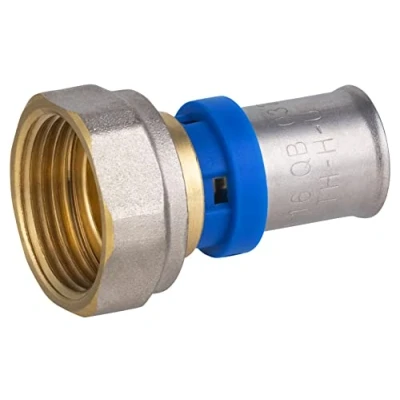 Image de Raccord Multicouche à Sertir Multi profils Ø16 Femelle Tournant 20x27 NOYON &amp; THIEBAULT