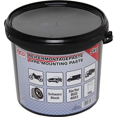 Image de BGS 9382 Graisse crême de montage pneus noire 5 kg