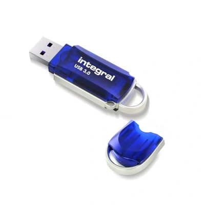 Image de Integral 64GB Clé USB 3.2 Gen 1 Courier Bleu jusqu&#039;à 100MB/s