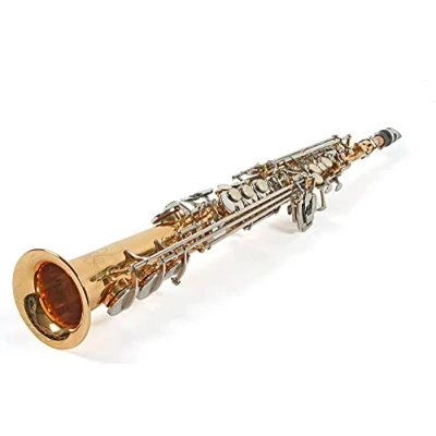 Image de Karl Glaser Saxophone Soprano, droite, doré/Chromé, avec étui