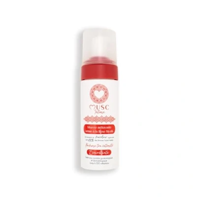 Image de Musc Intime La Marque Officielle Mousse L&#039;Envoûtante Blanc, Rose, Vanille &amp; Oud Nettoie En Douceur Testé Sous Contrôle Gynécologique 97% D&#039;Ingrédients Naturels 150ml