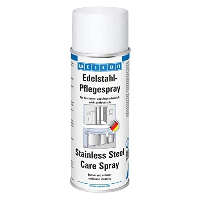 Image de Weicon 11590400 Spray d&#039;entretien pour acier inoxydable 400 ml