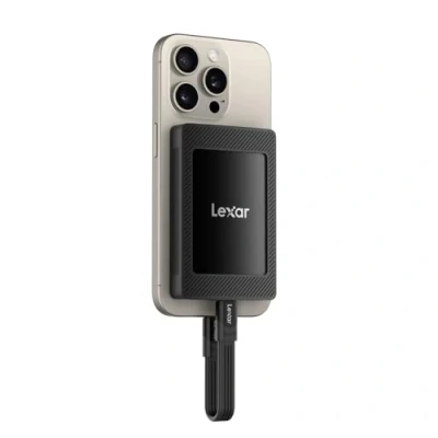 Image de Lexar SL500M SSD Externe 1To avec Ensemble magnétique, Portable USB3.2 Gen2x2, jusqu&#039;à 2000 Mo/s en Lecture, Disque Compact Ultra Fin Compatible iPhone série 15/Mac/PS5/XBOX