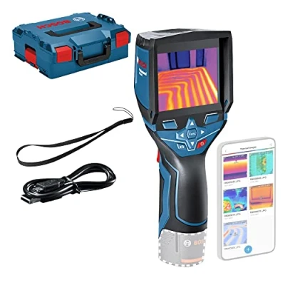 Image de Bosch 601083108 GTC 400 C System Caméra Thermique (sans Batterie et Chargeur, avec Fonction Application, Plage de Température : 10 à +400 12 Couleur
