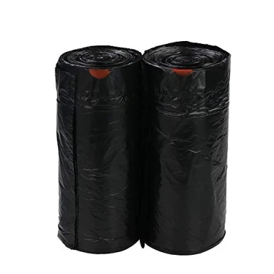 Image de Parlynies 50L Sacs de Poubelle, Sac Poubelle à Cordon Noir