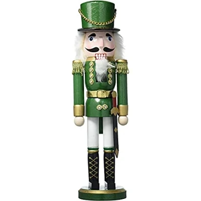 Image de Magnifique casse noisette en forme de soldat, classique., vert, 35 cm