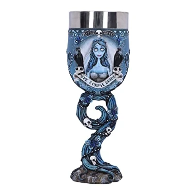 Image de Nemesis Now Gobelet Emily Corpse Bride, 20,6 cm, résine et Acier Inoxydable, Produit sous Licence Officielle la moulé dans Meilleure résine, Insert en
