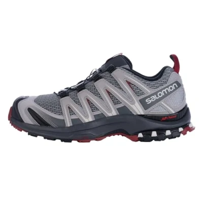 Image de Salomon XA Pro 3D Chaussures de trail et randonnée pour Homme, Stabilité, Accroche, Protection longue durée, Monument, 45 1/3