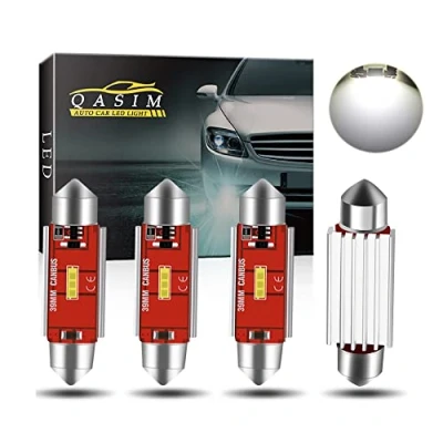 Image de Qasim 4x LED COB Feston C5W Lumière 39mm Blanc 1 1860 SMD Canbus Erreur Voiture Ampoules L&#039;éclairage de Plaque Intérieur Dôme DC9 28V