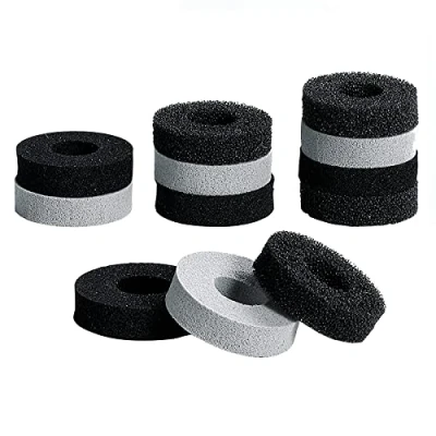 Image de TiMOVO Precision Rings, [12 PCS] Aim Assist Contrôle de Mouvement pour Playstation Portal, Steam Deck, PS5, PS4, Xbox One, Switch, Switch OLED, Pro Manette, 3 Forces Différentes Noir et Gris