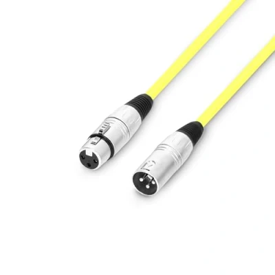 Image de Adam Hall Cables 3 STAR MMF 0050 YEL Câble micro XLR femelle vers mâle Jaune 0,5 m
