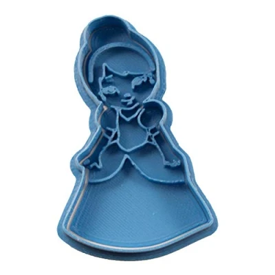 Image de Cuticuter Cendrillon Chibi Princesse Moule de Biscuit, Bleu, 8 x 7 1.5 cm