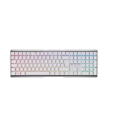 Image de CHERRY MX 3 0S Wireless, clavier mécanique de gaming sans fil avec rétro éclairage RGB, layout allemand (QWERTY), Bluetooth, connexion radio ou filaire, commutateurs RED, blanc
