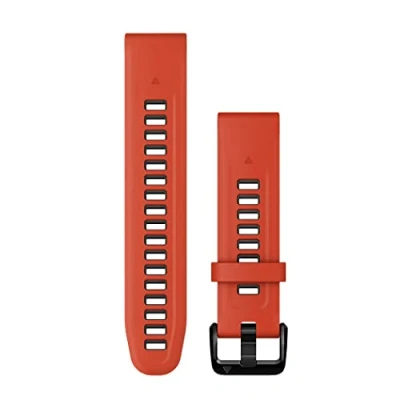 Image de Garmin Acc, epix PRO (g2),20mm QuickFit Flame Red/Graphite Silicone Band, WW/Asia