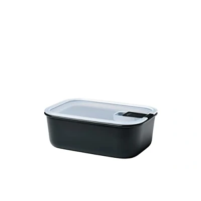 Image de Mepal Boîte de conservation alimentaire EasyClip rangement avec couvercle et fermeture à pression Pour le micro ondes, four vapeur congélateur 1000 ml Nordic black